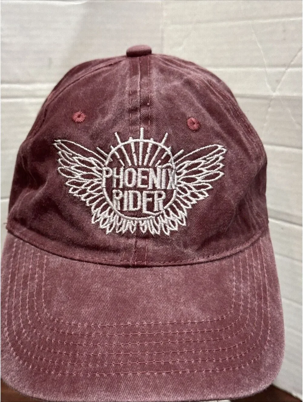 Phoenix Rider Flying On Wings Of Fire Metamutant Telekinesis Red Baseball Cap